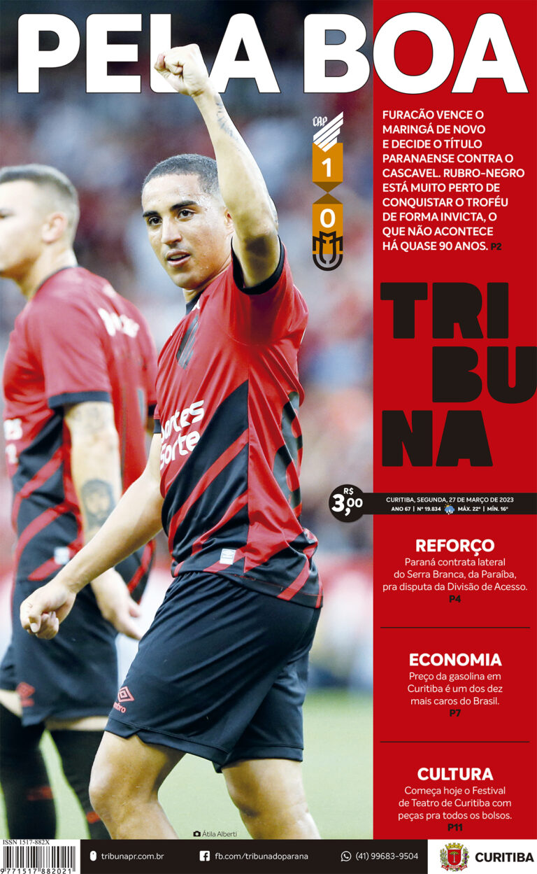 Capa do dia 27/03/23