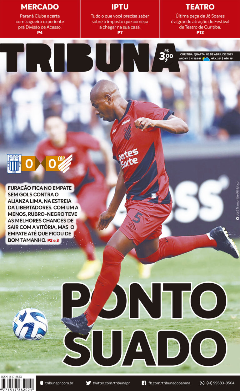 Capa do dia 05/04/23