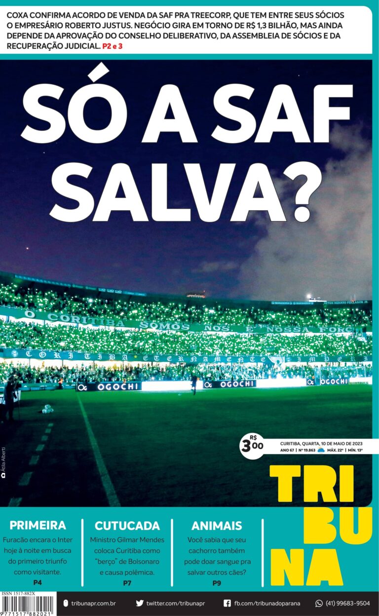 Capa do dia 10/05/23