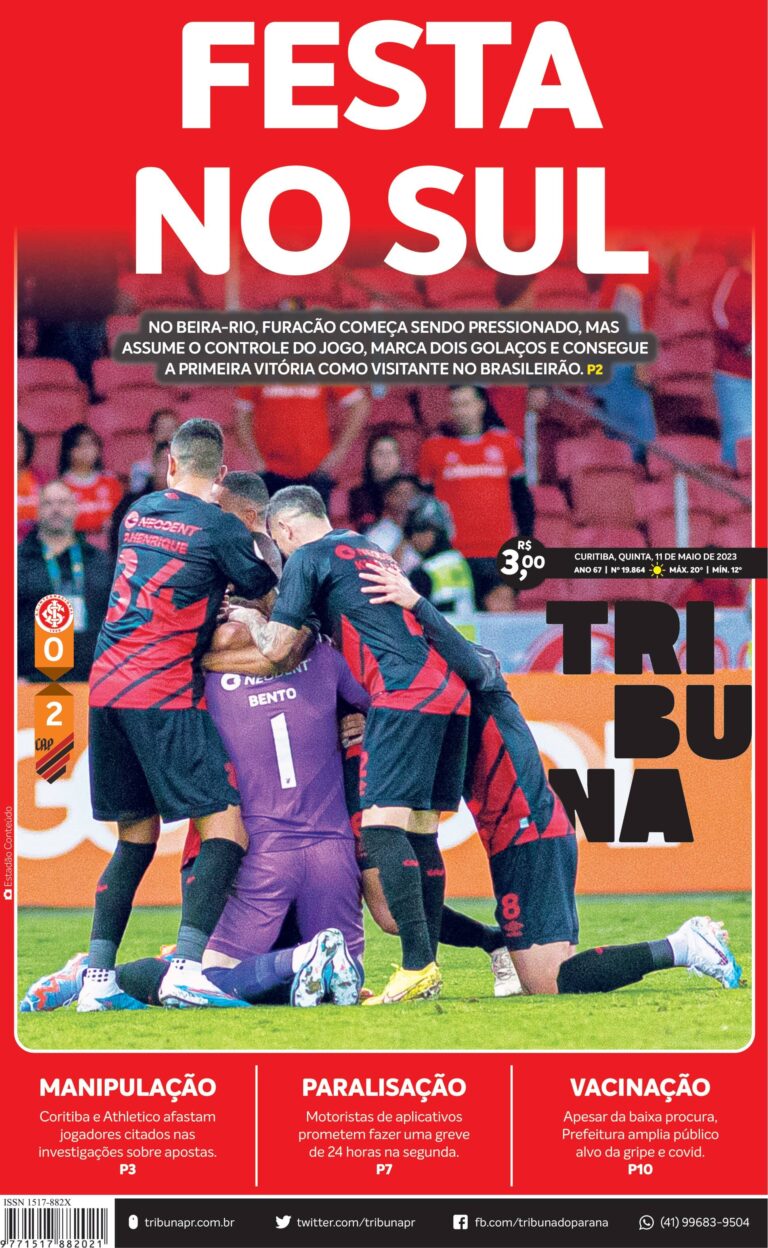 Capa do dia 11/05/23