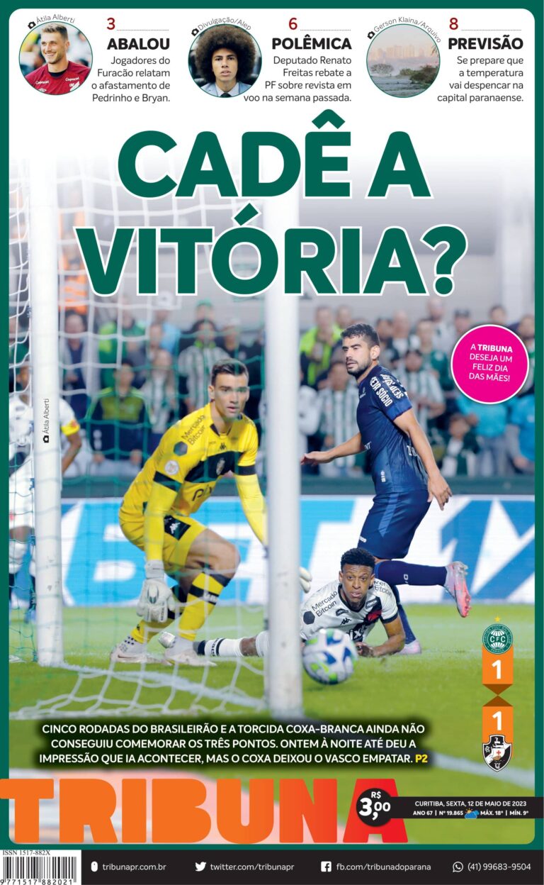 Capa do dia 12/05/23