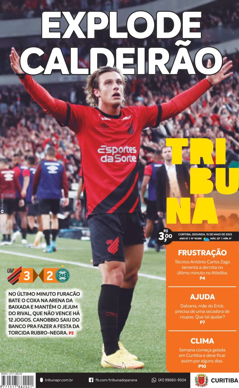 Capa do dia 15/05/23