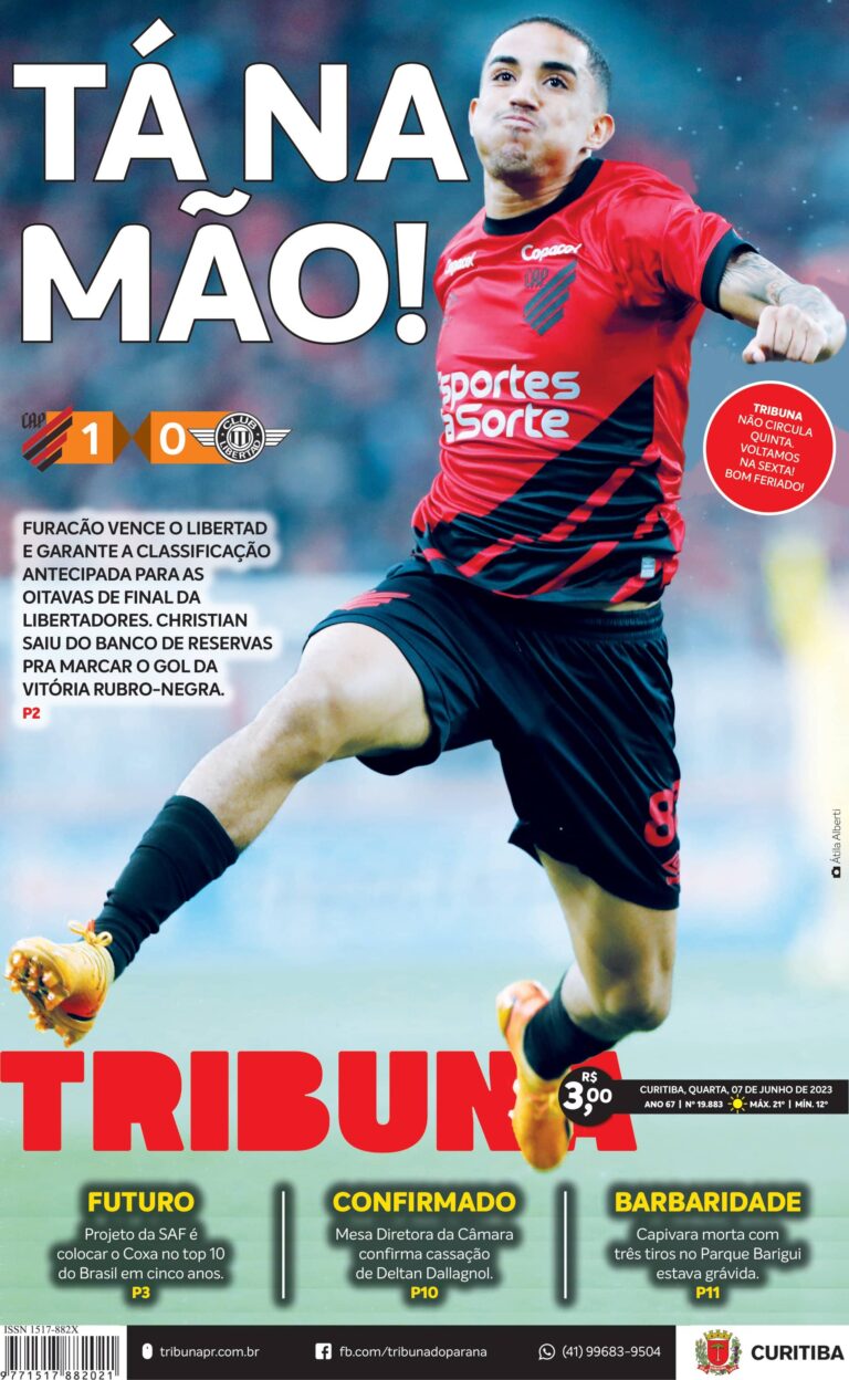 Capa do dia 07/06/23