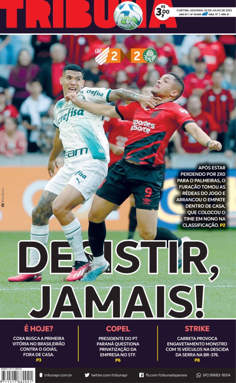 Capa do dia 03/07/23