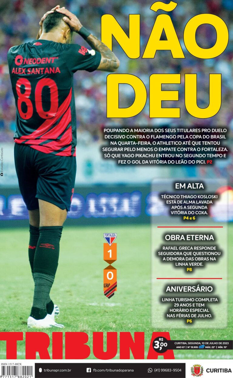 Capa do dia 10/07/23