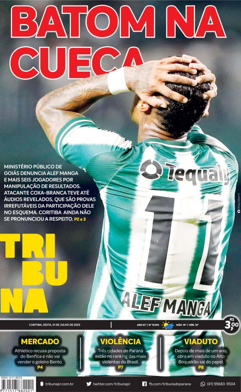 Capa do dia 21/07/23