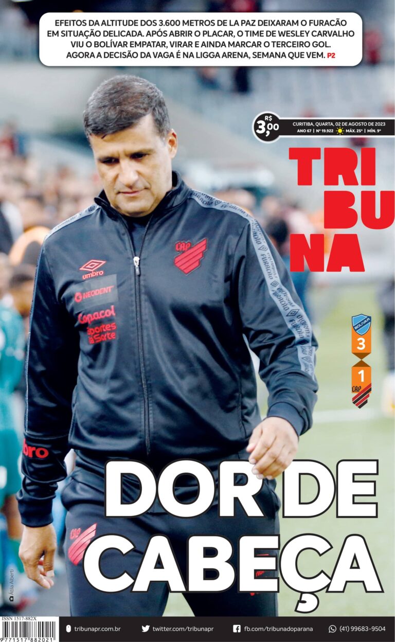 Capa do dia 02/08/23