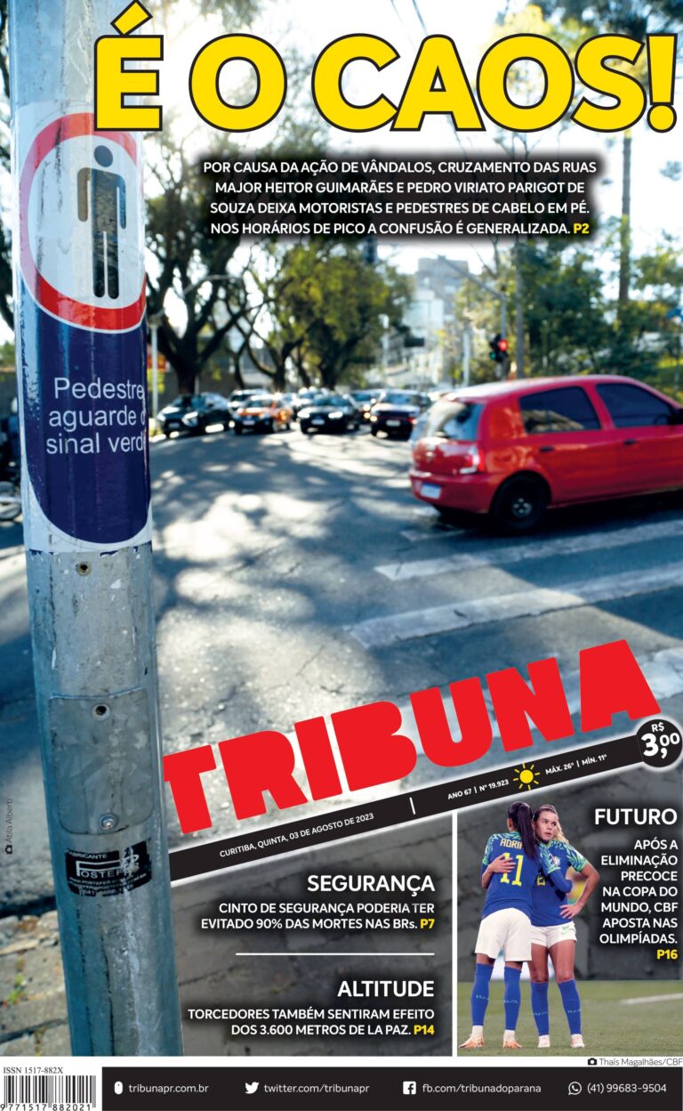 Capa do dia 03/08/23