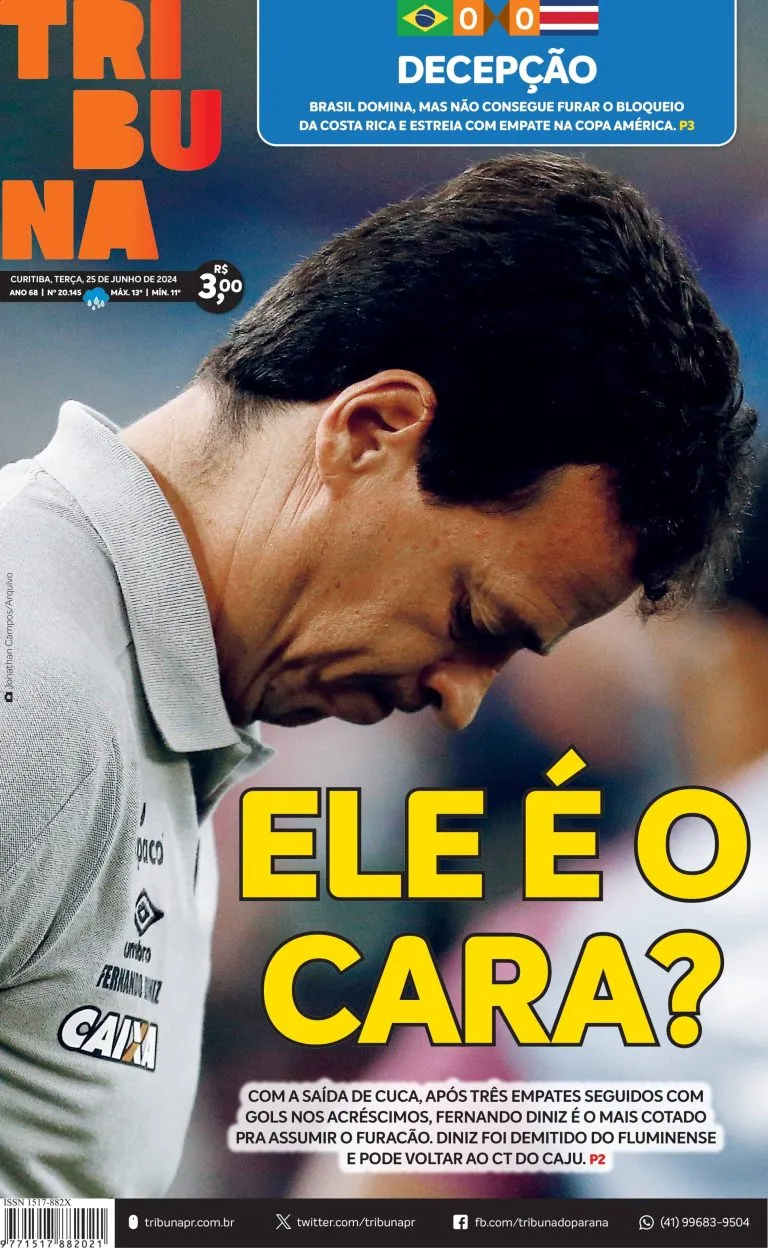 Capa do dia 25/06/24