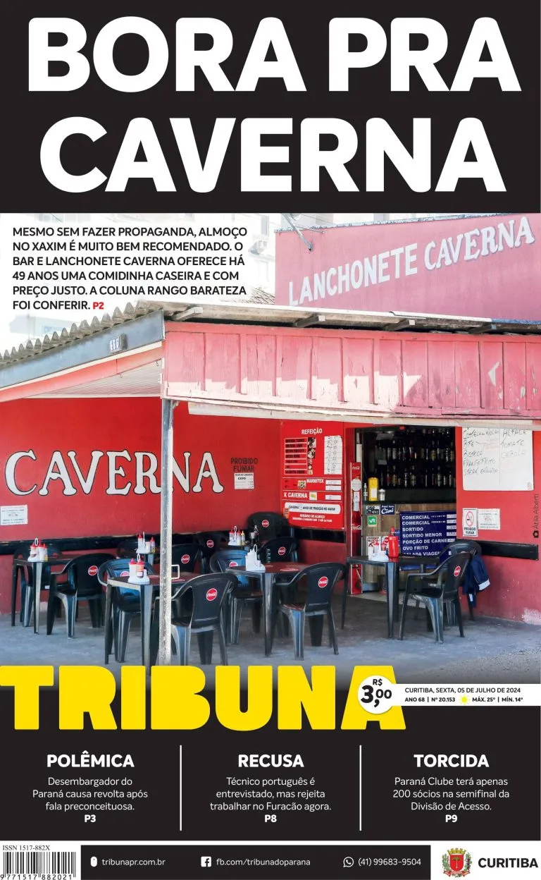 Capa do dia 05/07/24