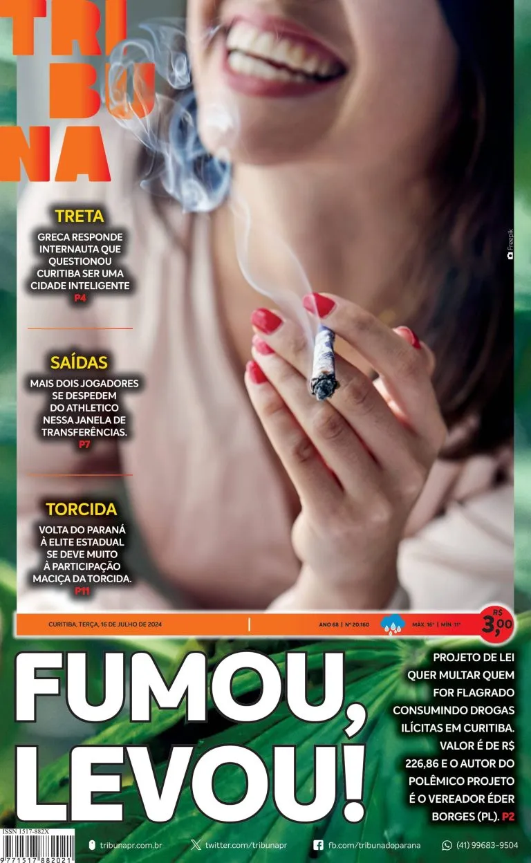 Capa do dia 16/07/24