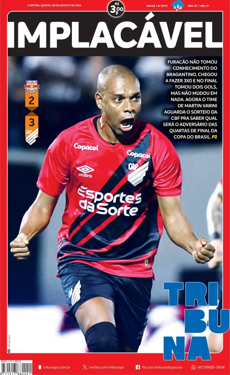 Capa do dia 08/08/24