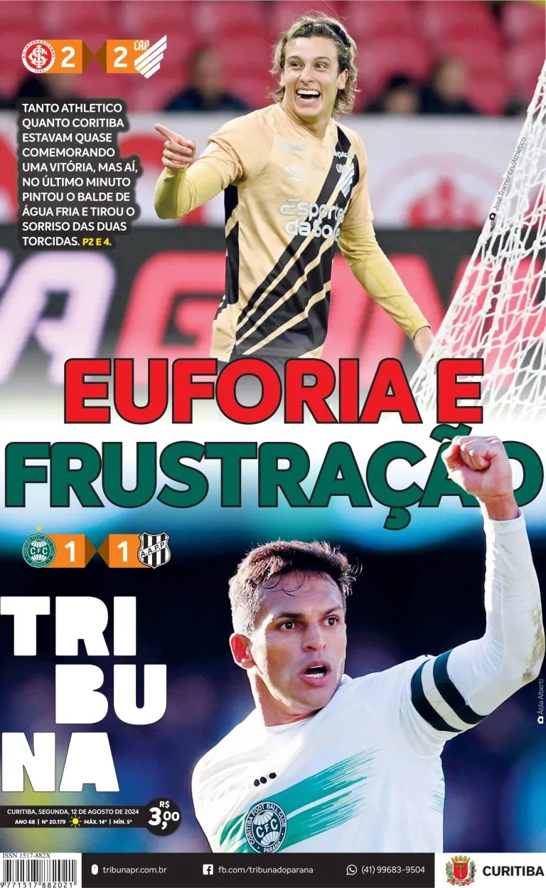 Capa do dia 12/08/24