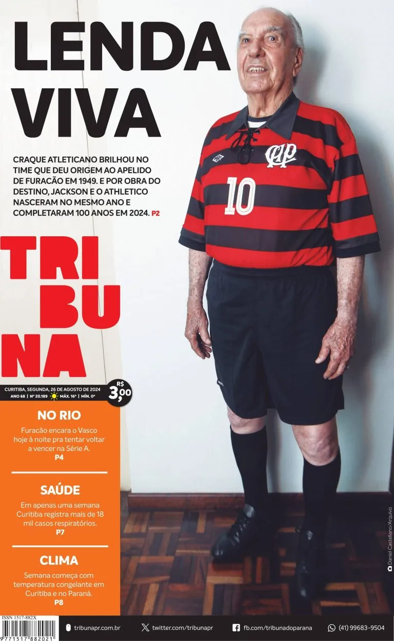 Capa do dia 26/08/24