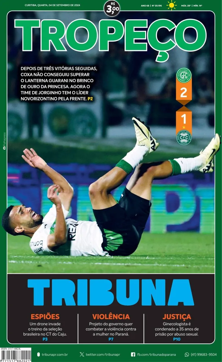 Capa do dia 04/09/24