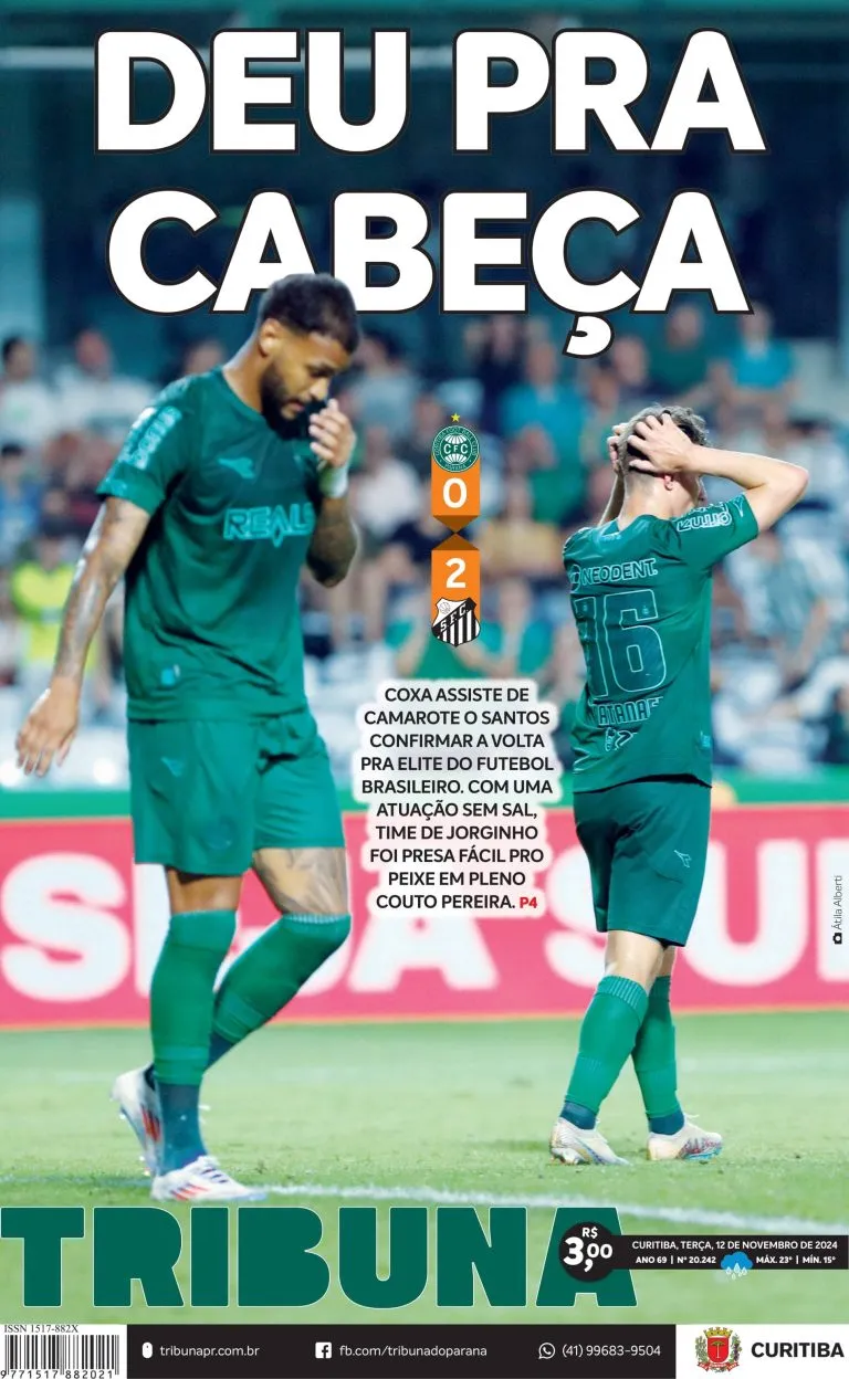 Capa do dia 12/11/24