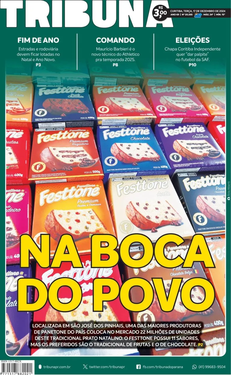 Capa do dia 16/12/24